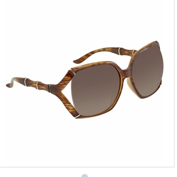Gucci Accessories - Gucci Tortoiseshell bamboo style oversized Sunglasses / NWT